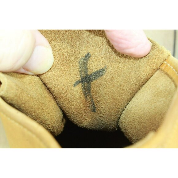 LL Bean Brown Leather Lace-Up Round Toe Unlined Ankle Duck Boots Size 7 M - Picture 8 of 10